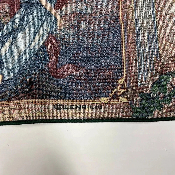 Angel of Wishes Lena Liu Woven Tapestry Set of 2 Placemats NWT Christmas Angel - Picture 3 of 5